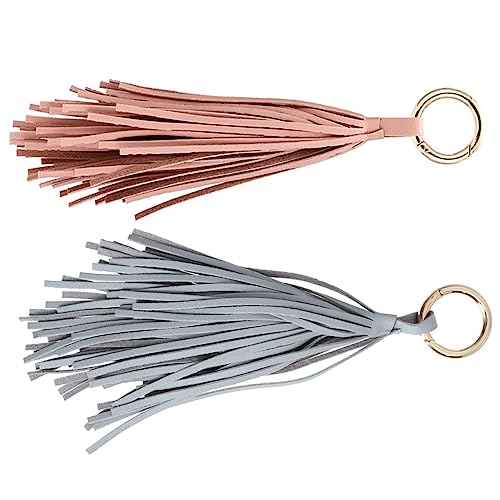 COLLBATH Schlüsselanhänger Mit Lederquaste Zum Sammeln Von Schlüsseln Nagelscheren Und Mehr Aufhängen An Gürteln Taschen Und Geldbörsen von COLLBATH