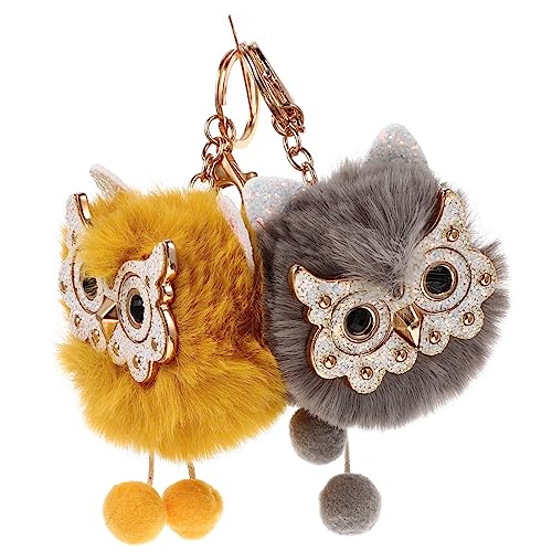 COLLBATH Elegantes Eulen-schlüsselbund-Set Metall-schlüsselbund Tier-hängeornament Festliche von COLLBATH