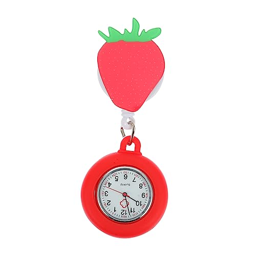 COLLBATH 2St Taschenuhr geldschrank The safness Krankenschwester Uhr wanduhr Clip auf Krankenschwesteruhr Uhren für Krankenschwestern auf Krankenschwester achten tragbare Uhr Glas Rosa von COLLBATH