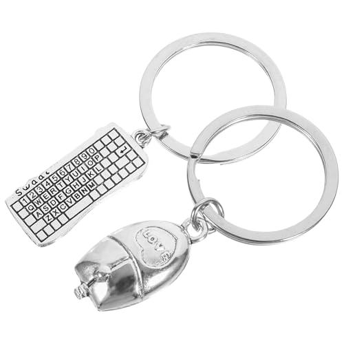 COLLBATH 2stücke Schlüsselanhänger Tastatur Und Tragbarer Schlüsselanhänger Anhänger Für Handtasche Und Rucksack Accessoire Für Computer-enthusiasten von COLLBATH