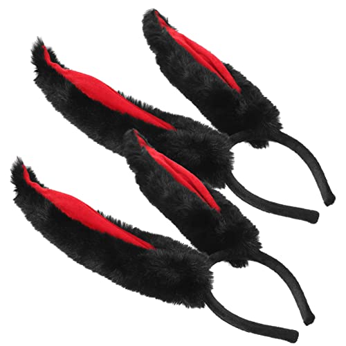COLLBATH 2er Satz Plüsch Hasenohr Stirnband Flauschige Osterhasenohren Haarband Cosplay Party Kopfbedeckung Für Damen von COLLBATH
