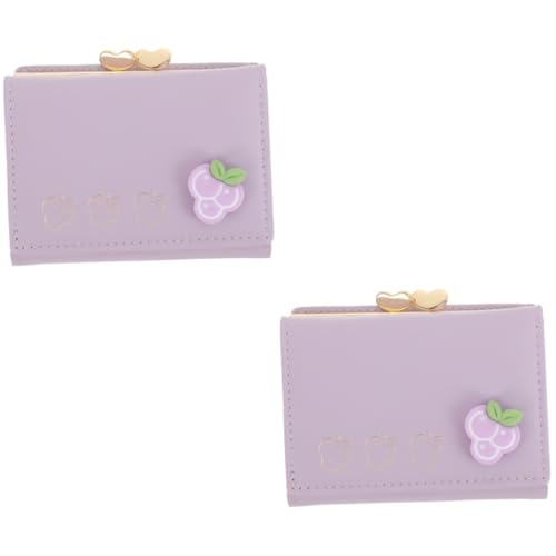 COLLBATH 2st Faltbrieftasche Für Damen Kleine Geldbörsen Kleingeldbörse Für Münzen Mini-geldbörsen Ausweishülle Geldbörse Damen Süße Geldbörse Mini-Sachen Für Den Geldbeutel Metall von COLLBATH