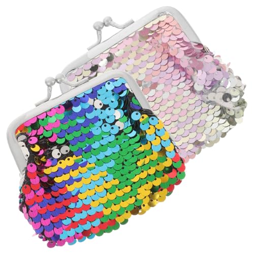 COLLBATH 2er-Pack Pailletten-geldbörsen – Mini-Tasche Für Damen Mit Schloss Glitzer-geldbörse Für Damen Modische Tasche COLLBATH 2er-Pack Pailletten-geldbörsen – Mini-Tasche Für Damen Mit Schloss Glitzer-geldbörse Für Damen Modische Tasche von COLLBATH