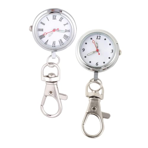 COLLBATH 2st Große Digitale Taschenuhr Taschenuhren Krankenschwesteruhren Für Frauen Anhängeruhren Schwesternuhr Klein Runde Uhren Filigrane Schwesternuhr Exquisite Taschenuhr Legierung von COLLBATH