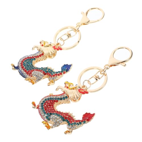 COLLBATH 2 Stück Hängender Drachen Anhänger Metall Schlüsselanhänger Chinesischer Drache Dekorativer Ebene Anhänger Für Schlüssel COLLBATH 2 Stück Hängender Drachen Anhänger Metall Schlüsselanhänger Chinesischer Drache Dekorativer Ebene Anhänger Für Schlüssel von COLLBATH