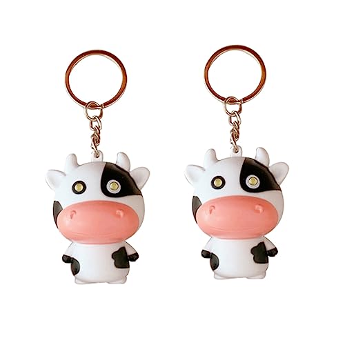 COLLBATH 2st Schlüsselanhänger Mini-led-kuhfackel Hängende DIY-schlüsseldekoration DIY Anhänger Basteln Leuchtender Handtaschenanhänger Led-licht Original Stripe von COLLBATH