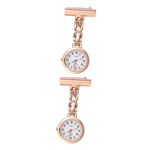 COLLBATH 2st Tragbare Schwesternuhr Roségoldene Uhr Pflegeuhren Für Krankenschwestern Fob Beobachten Krankenschwester Uhrenanhänger Medizinische Taschenuhr Hängende Uhr Herrentaschenuhr von COLLBATH