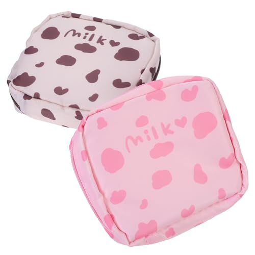 COLLBATH 2stücke Menstruationstasche Für Damenbinden Tragbarer Aufbewahrungsbeutel Münzbeutel Für Schlüssel Karten Und Lippenstifte Langlebig Und Sicher Für Unterwegs von COLLBATH