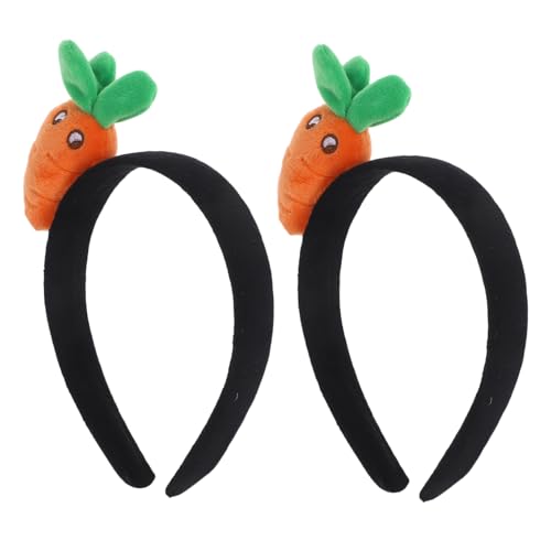 COLLBATH 2stücke Plüsch-haarband Im Karottendesign Für Mädchen Und Erwachsene Süßes Stirnband Für Hautpflege Make-up Und Partys Komfortabel Und Bequem von COLLBATH