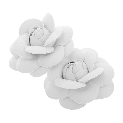 COLLBATH 2stücke Schuhschnalle Aus Kunstleder Mit Abnehmbarem Blumen-design Dekorative Schnallenclips Für High Heels Und Sandalen Diy-hochzeitsclips Zum Anklipsen von COLLBATH