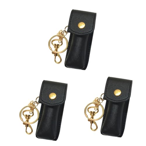 COLLBATH 3 Stück Lippenstift-schlüsselanhänger- Aufbewahrungstasche Für Frauen Make-up-schlüsselring-Clip Stilvolle Tasche Für Den Schlüsselring von COLLBATH