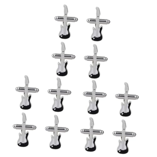 COLLBATH 3 Sätze Kreative Herren Manschettenknöpfe Gitarre Design Stilvolle Hemdmanschetten Für Hochzeiten Formelle Anlässe Verarbeitung 2 Paare * 3 von COLLBATH