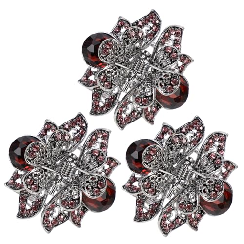 COLLBATH 3 Stück Dekorative Haarklammern aus Zinklegierung Mittlere Robust und Rutschfest Geeignet für Dickes und Dünnes Haar Modische Haarspangen für Damen Vielseitig Einsetzbar bei Alltag von COLLBATH