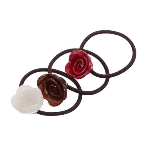 COLLBATH 3 Stück Elastische Haargummis mit Rosenblüte Hochflexible Strapazierfähige Haarschleifen für Damen und Mädchen Dekorative Schadenfreie Haarbänder für Hochzeit Alltag und Sport COLLBATH 3 Stück Elastische Haargummis mit Rosenblüte Hochflexible Strapazierfähige Haarschleifen für Damen und Mädchen Dekorative Schadenfreie Haarbänder für Hochzeit Alltag und Sport von COLLBATH