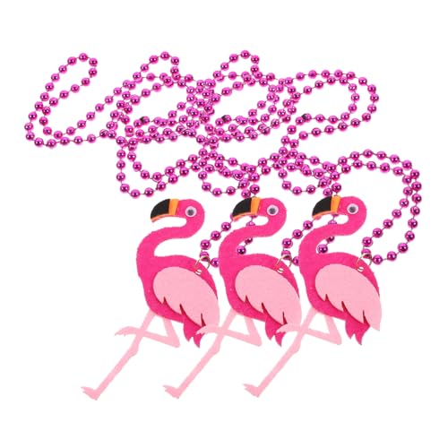 COLLBATH 3er Satz Hawaii Perlenkette Flamingo Anhänger Sommer Strandkette Halskette COLLBATH 3er Satz Hawaii Perlenkette Flamingo Anhänger Sommer Strandkette Halskette von COLLBATH