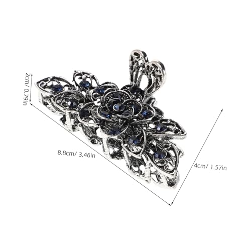 COLLBATH 3 Stück Große Vintage Haarklammern für Dickes Haar Extra Große Metall Clips mit Funkelnden Strasssteinen Rutschfest Fester Griff Retro Stil Modische Accessoires für Frauen und von COLLBATH
