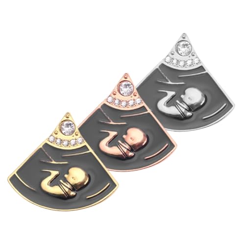 COLLBATH 3 Stück Teiliges Brooch aus Legiertem Material Modische Anstecknadeln für Kleidung Rucksack und Schal Vielseitige Damen Broschen für Alltag Geburtstag und Beruf Wie von COLLBATH
