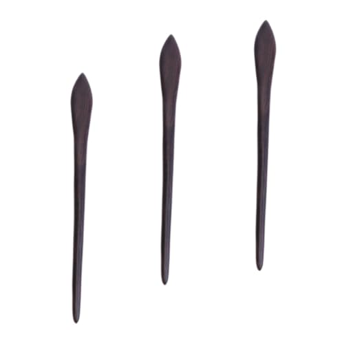 COLLBATH 3 Stück Teiliges Chinesischer Holz haarstäbe Einteilig Leicht Handgefertigte Haarnadeln für Frauen und Mädchen Glatte Oberfläche Klassisches Design für Haartypen Bequem und von COLLBATH