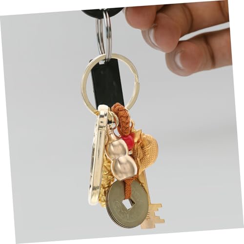 COLLBATH 3 Stück Teiliges Chinesisches Neujahrs Pferdejahr Messing Glücksbringer mit Perlen Fengshui Tierkreiszeichen Anhänger für Taschen und Geldbörsen von COLLBATH