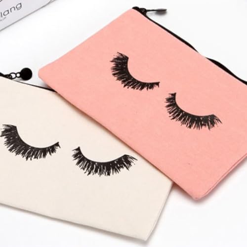 COLLBATH 3 Stück Teiliges Kosmetiktaschen Canvas mit Floralem Druck Wasserabweisend Leicht und Strapazierfähig Multifunktional für Damen Reise Make up Aufbewahrung in Weiß Beige Rosa von COLLBATH