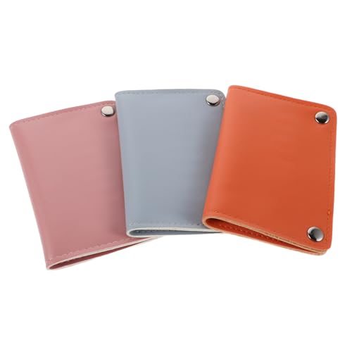 COLLBATH 3 Stück Teiliges Nagelfräser Bits Aufbewahrungsset mit Schnappverschluss Mobiler Organizer für Nageldesign Zubehör Transparentes Display Effiziente Nutzung Farben Blau Orange von COLLBATH