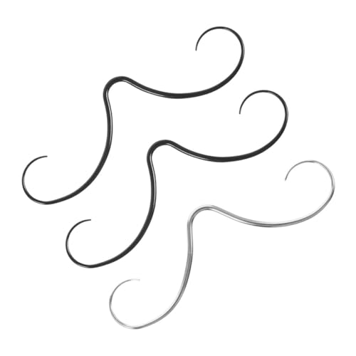 COLLBATH 3 Stück Teiliges Septum Ring Kleine Nasenpiercing Ringe mit Einzigartigem Schnurrbart Design Langlebig Sicherer Sitz Modisches Septum Schmuck für Damen und Herren von COLLBATH