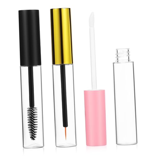 COLLBATH 1satz Leere Mascara-Tube Mit Wimpernstäbchen Transparentes Behälter Lip Gloss Eyeliner Und Wimperntusche Für DIY Kosmetik Und Präzise Anwendung von COLLBATH