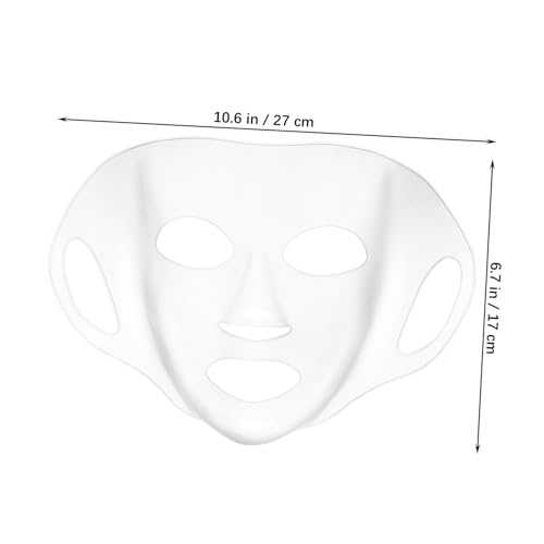 COLLBATH 3 Wiederverwendbare Silikon Gesichtsmaske Design für Bequemen Sitz Verhindert Verdunstung Universalgröße Leicht und Tragbar in Weiß Gold und Rosa für Damen Hautpflege von COLLBATH