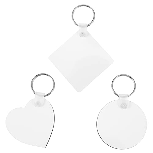 COLLBATH 30 Stück DIY-sublimations-schlüsselanhänger Blank Für Heimwerker MDF Schlüsselhalter von COLLBATH
