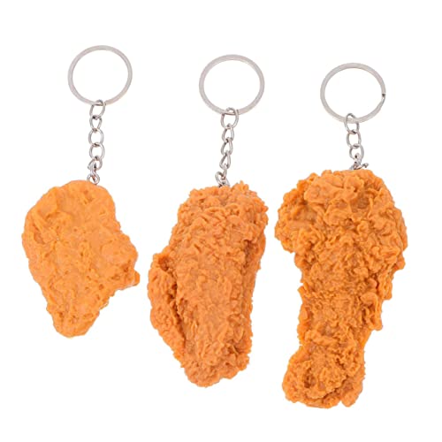 COLLBATH 3St Food-Modell-Anhänger Autozubehör Schlüsselanhänger Schlüssel hängende Ornamente Ring für Kinder Ringe für Kinder Taschenanhänger zum Aufhängen der Büroschlüsselbund Legierung von COLLBATH