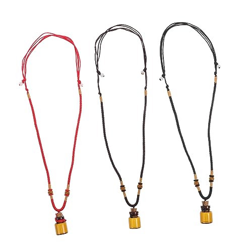 COLLBATH 3St Halskette mit ätherischen Ölflaschen einzigartiger Duftflakon-Anhänger Autos Ornament Halsketten eine Halskette kreativer Kettenanhänger Halskette mit Aromaflaschen-Anhänger von COLLBATH
