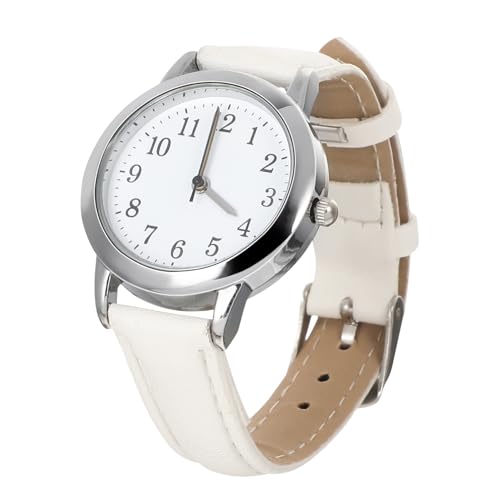 COLLBATH 3St Modische Damenuhren Armbanduhr für Mädchen für Frauen Ultraflache Uhren Smartwatch Digitaluhr damenarmbanduhren Freundinnen Quarzuhr für Damen Frauen quarzuhr Pu Weiß von COLLBATH