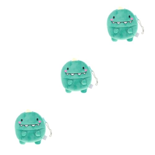 COLLBATH 3stücke Mini Plüsch Münzbeutel Mit Reißverschluss Dinosaurier Design Für Mädchen Und Jungen Und Leichtes Geldtäschchen Für Alltag Und Als Für Mädchen von COLLBATH
