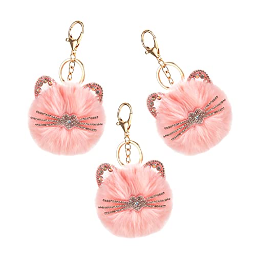 COLLBATH 3stücke Dekorative Katze Schlüsselanhänger Anhänger Cartoon Schlüsselanhänger Taschendekor Rucksack Anhänger Hängende Ornamente von COLLBATH