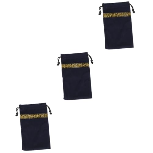 COLLBATH 3stücke Tarot Karten Tasche Tragbare Drawstring Pouch Für Tarotkarten Eleganter Aufbewahrungsbeutel Für Karten Schmuck Und Kleine Gegenstände von COLLBATH