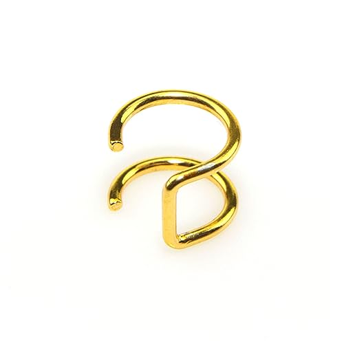 COLLBATH 4 STÜCKE Teiliges Nasenpiercing mit Farben Schwarz Gold und Bunt Nasenring Hoop Schmuck Ohrloch Leichter und Hautfreundlicher Körperschmuck für Damen und Herren von COLLBATH