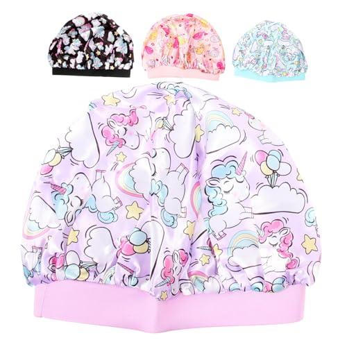 COLLBATH 4 Stück Duschhut Für Kinder Kindermütze Für Den Täglichen Gebrauch Schlafmütze Für Kinder Duschhauben Für Kinder Haarkappe Kleinkind Polyester (polyesterfaser) Täglicher Gebrauch von COLLBATH