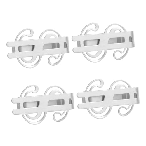 COLLBATH 4 Stücke Edelstahl Geldklammern Für Brieftaschen Geldscheinklammern Leichtes Design Für Bargeld Und Kartenorganisation von COLLBATH