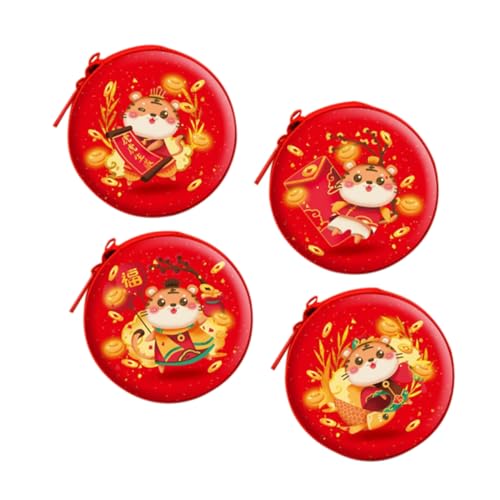 COLLBATH Geldbörse Aus Weißblech Tigerjahr Neujahrsgeschenk Aufbewahrung für Jungen und Mädchen und Erwachsene Glattes Festliches Design von COLLBATH