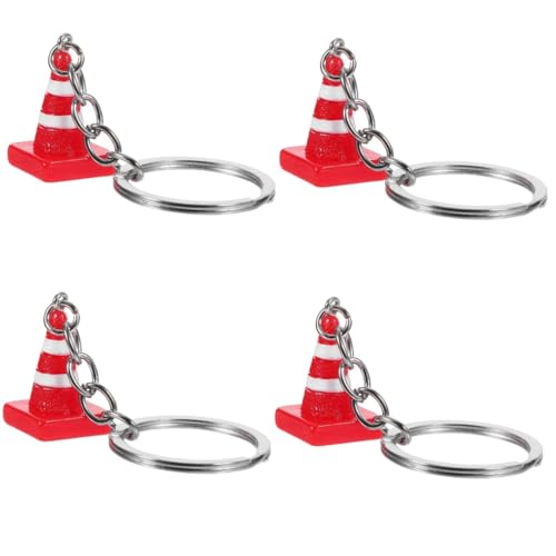 COLLBATH 4stücke Schlüsselanhänger Verkehrshütchen Lustiger Rucksack Und Handtaschen- Für Strapazierfähiges Design Perfektes Für Schlüssel Und Taschen von COLLBATH