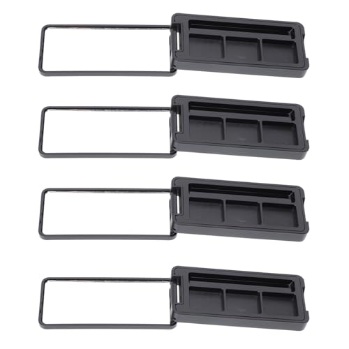 COLLBATH 4 Stück Nachfüllbare Lidschattenbox mit Fächern Kompakte Make up Palette aus Geruchslosem Langlebigem Material für Lidschatten Concealer Praktischer Schmink Organizer für von COLLBATH