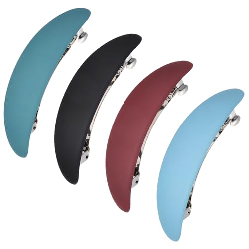 COLLBATH 4 Stück Pferdeschwanz Französische Haarspange Barrettes Griff Form Große Haarspangen Für Wohnung Haarspangen Haarclipverschluss Haarklammern Mädchen Plastik von COLLBATH