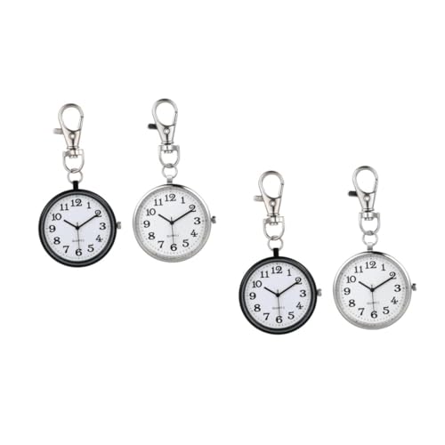 COLLBATH 4 Stück Prüfungsformular für Krankenpfleger Pflegeabzeichen Rucksack Uhr Schlüsselanhänger digital taschenuhr Krankenschwester Uhr hängende Krankenschwestern beobachten Legierung von COLLBATH