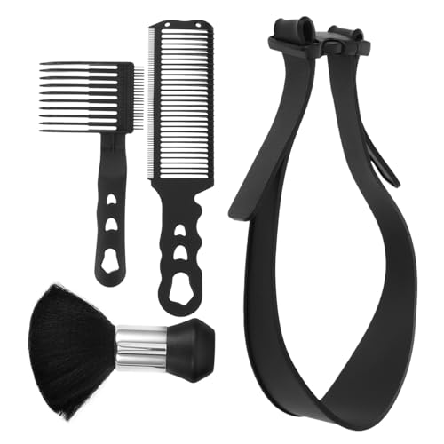 COLLBATH 4 Stück Teiliges Haarschneide Herren Verstellbare Fading-kämme mit Präzisionspositionierung Flachkamm und Bartpinsel Vielseitiges Styling-tool für Diy-haarschnitte und von COLLBATH