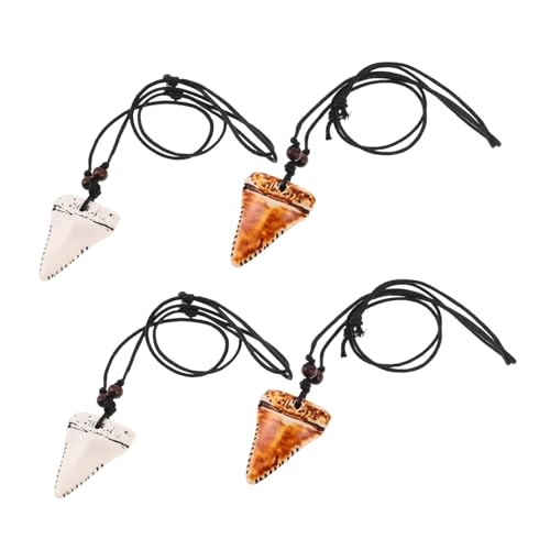 COLLBATH 4 Stück Teiliges Verstellbare Zahnkette für Herren Hawaiianischer Strandstil Tropisch Inspiriertes Schmuckstück mit Wildem Design Langlebiger Surfer-anhänger für Sommer Küstenstil von COLLBATH