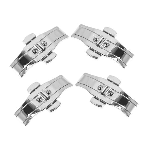 COLLBATH 4 Stück Uhren Faltschließe Uhrengürtelschnalle Uhren Faltschließe Uhrenarmband Ersatzschnalle Ersatz Uhrenarmband Verschluss Uhrenteile Schnalle Verschluss von COLLBATH