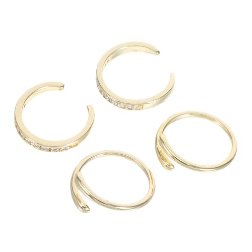 COLLBATH 4 Stück Verstellbare Zehenringe für Frauen mit Funkelnden Strasssteinen Offener Ring Leichtes Fußschmuck-set im Boho-stil für Sommer und Strandurlaub COLLBATH 4 Stück Verstellbare Zehenringe für Frauen mit Funkelnden Strasssteinen Offener Ring Leichtes Fußschmuck-set im Boho-stil für Sommer und Strandurlaub von COLLBATH