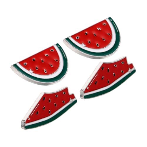 COLLBATH 4stücke Wassermelonen-emaille-anstecknadel Wassermelonen-broschennadel Palästina-schmuck Hawaii-obst Lebensmittel Schullehrer Anstecknadel Strickjacke Kragenclip Pulloverclip Schal von COLLBATH