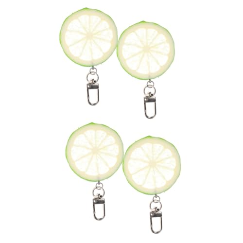 COLLBATH 4stücke Zitronen-Design Schlüsselanhänger Fruchtige Dekoration Für Taschen Rucksäcke Und Schlüssel Material Für Altersgruppen von COLLBATH