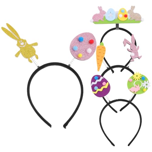 COLLBATH 4er Satz Süße Ei Stirnbänder Mädchen Party Cosplay Requisiten Haarband Verschlüsse Ostern Deko Kopfbedeckung von COLLBATH
